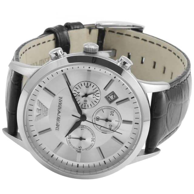 Silver Chronograph Dial with 3 Subdials